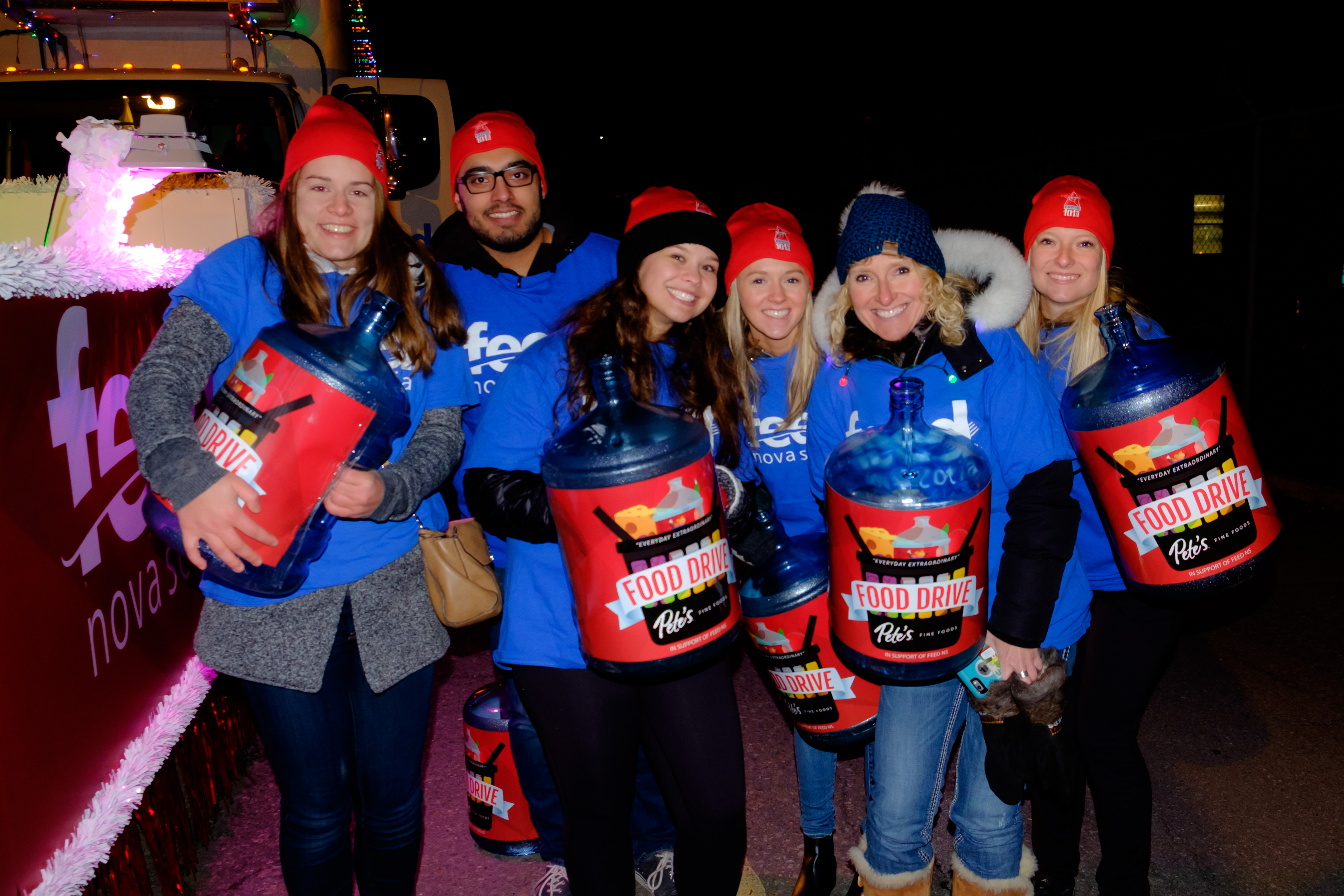 volunteers at the Holiday Parade of Lights